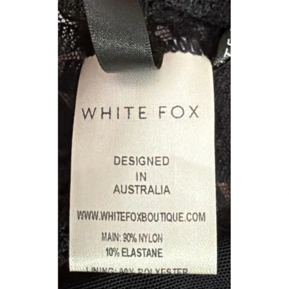 White Fox Boutique Forgot About Us Top Black‎ Lace Size XS
